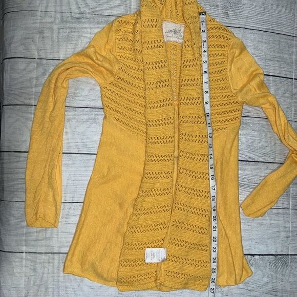 Anthropologie | Anthro Angel Of the North Visionary Cardigan Linen Blend sz S - Picture 8 of 11